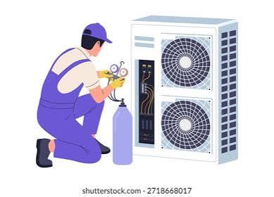 Gas Filling & cleaning of A.C